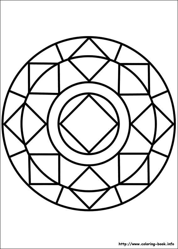 Easy Simple Mandala 85 Coloring Page