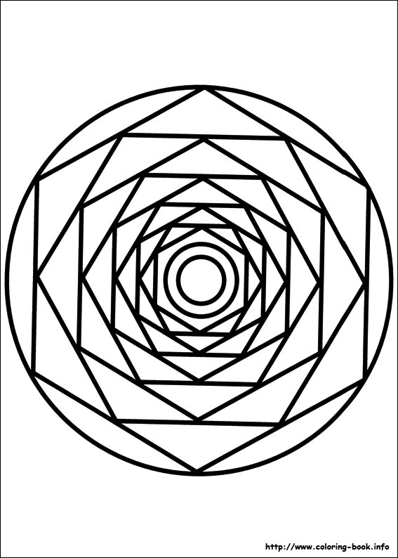 Easy Simple Mandala 86 Coloring Page