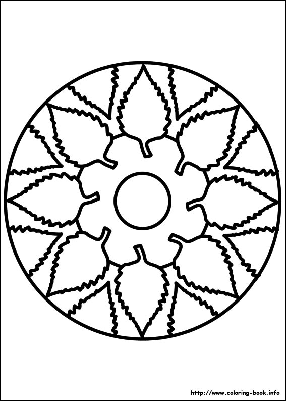 Easy Simple Mandala 91 Coloring Page