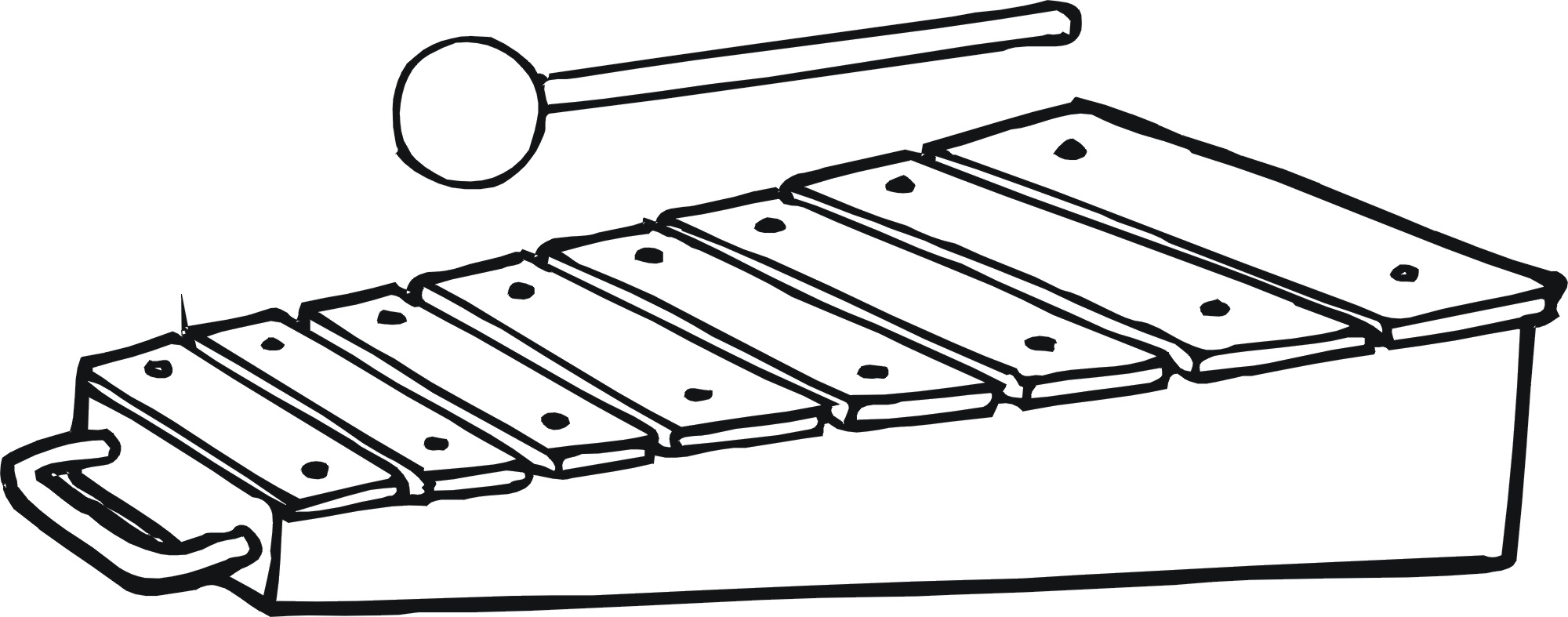 Easy Xylophones Coloring Page
