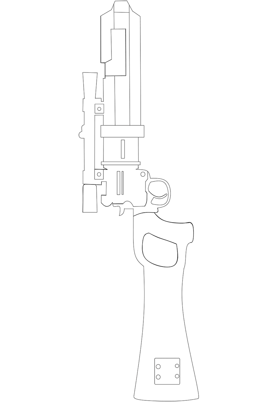 EE 3 Carbine Rifle Coloring Page