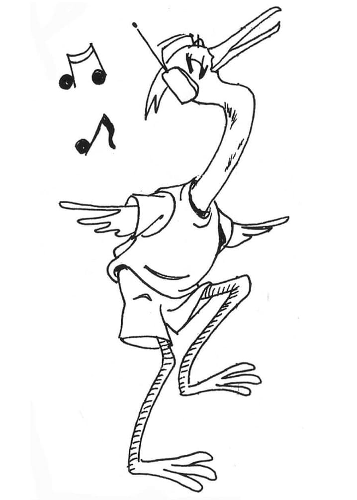 Egret Dancing
