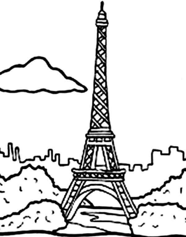 Very Simple Eiffel Tower For Kids