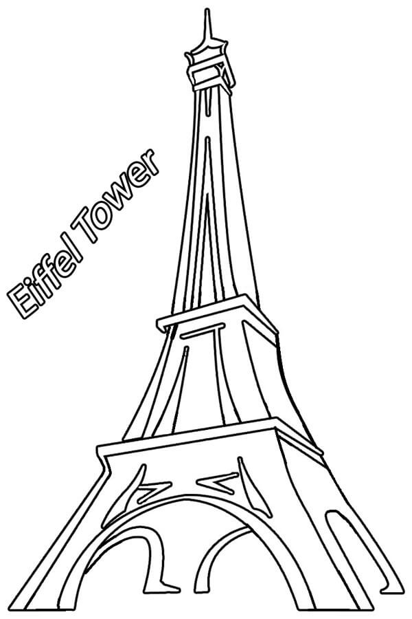Printable Eiffel Tower For Kids