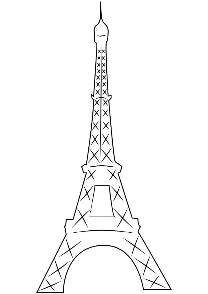 Printable Classic Eiffel Tower