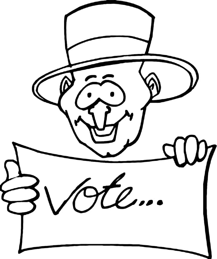 Election Day 11 Coloring Page