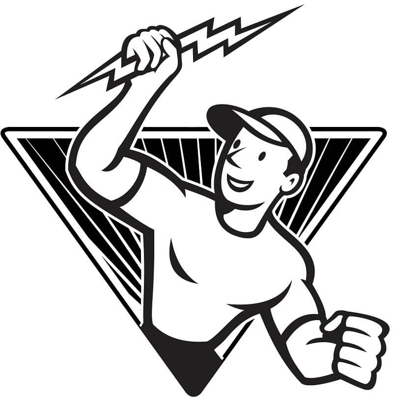 Electrician with Lightning Bolt