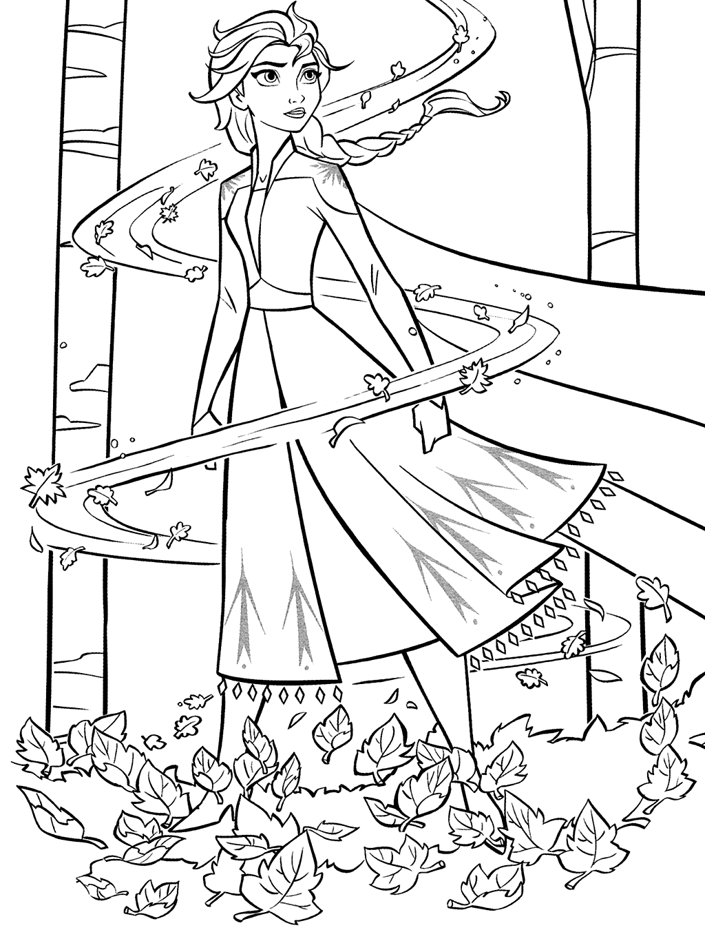 Elsa Changes The Weather Coloring Pages   Coloring Cool