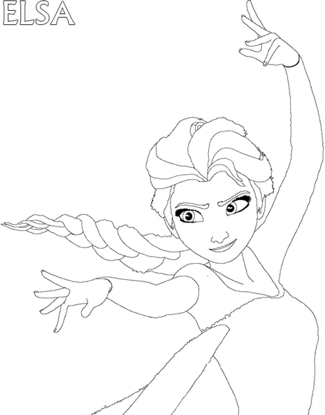 Elsa In Position For Magic