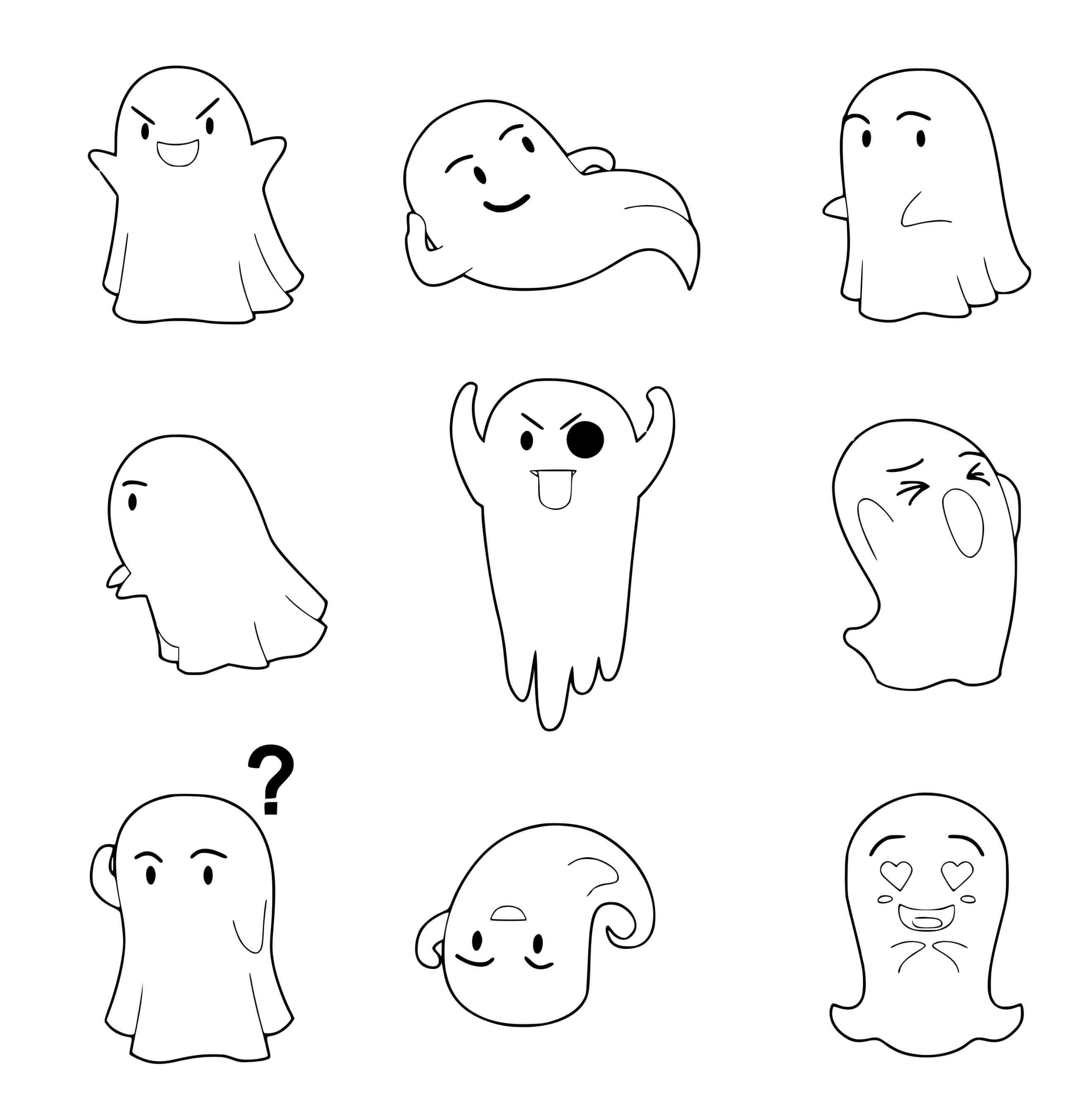 Emoji Ghost Cartoon