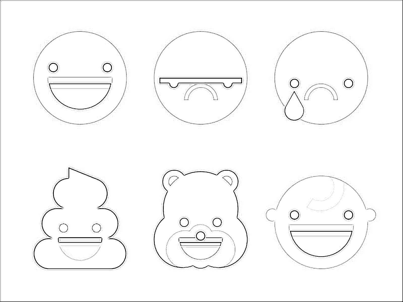 Emoji Poop Cry Happy Smile Bear Emoticon