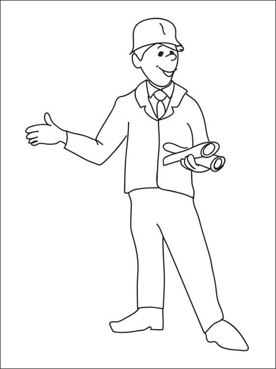 Engineer 2 Coloring Page