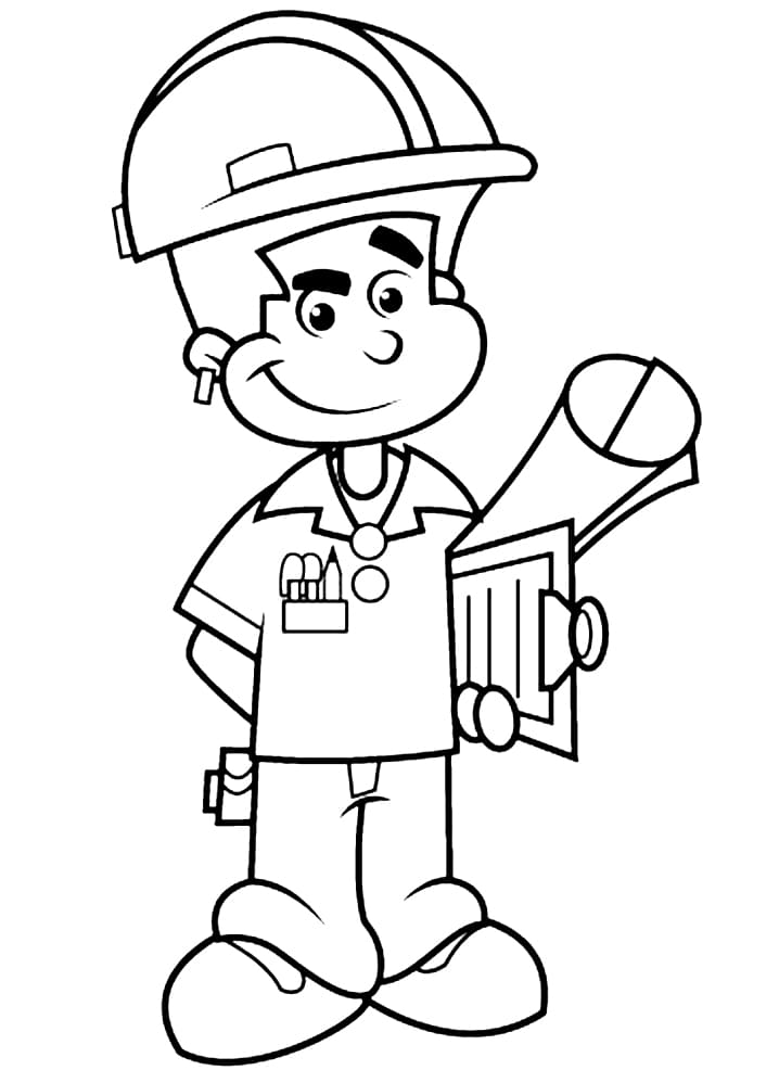 Engineer 4 Coloring Page
