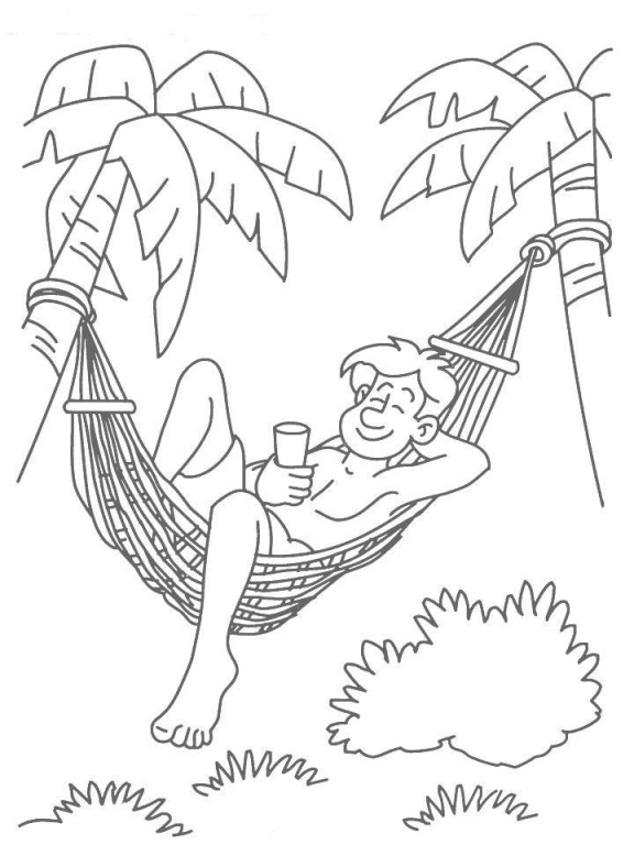 Enjoying Hot Summer Day 4f88 Coloring Page
