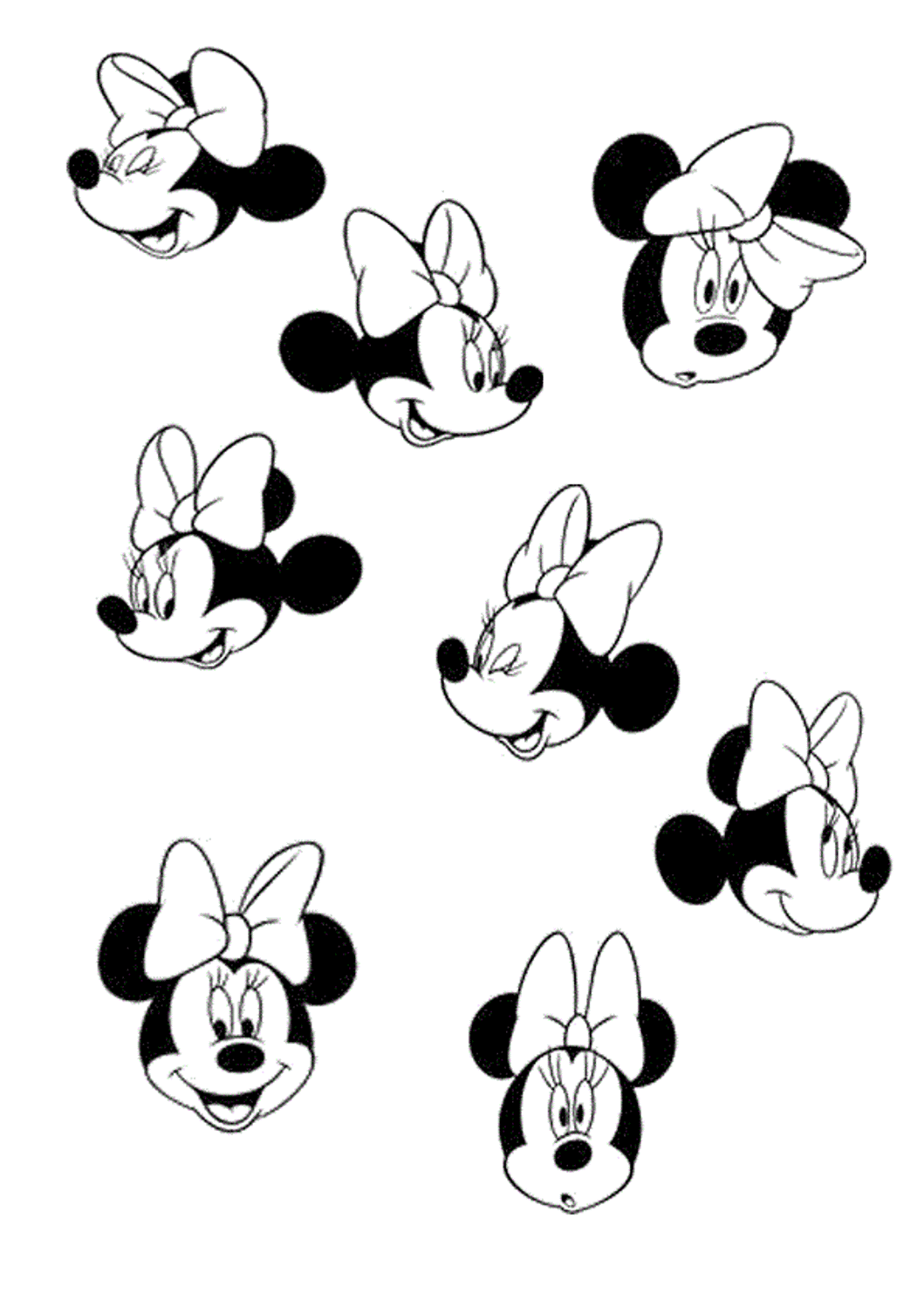 Faces Of Minnie Mouse