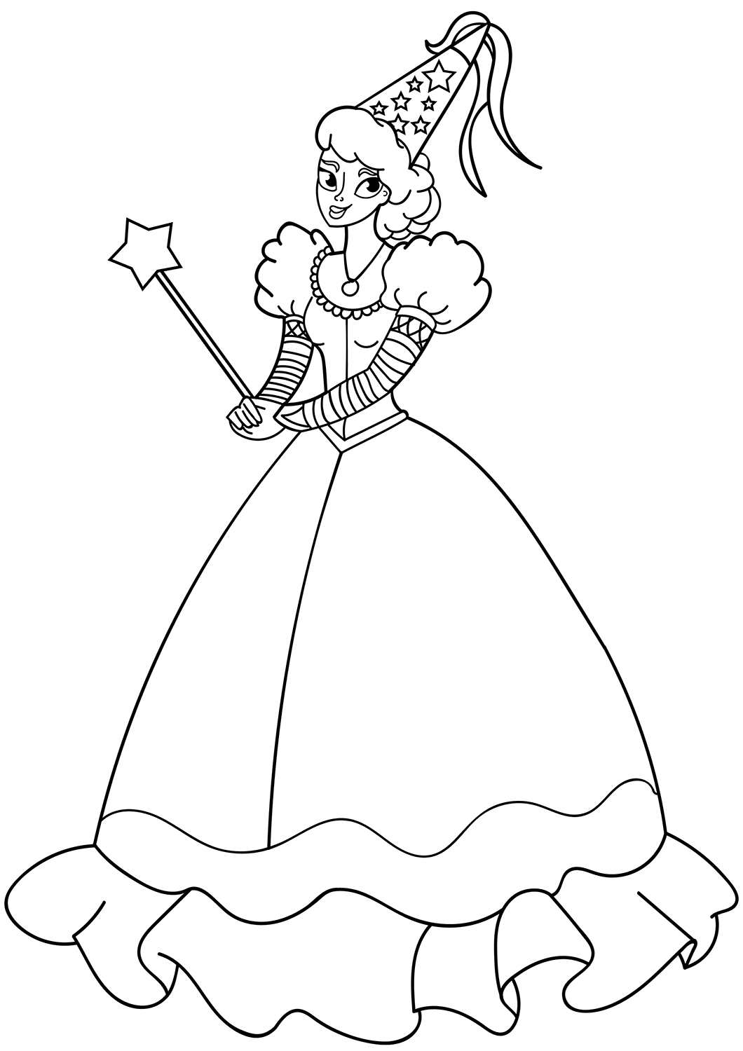 Fairy Dream Girl Coloring Page