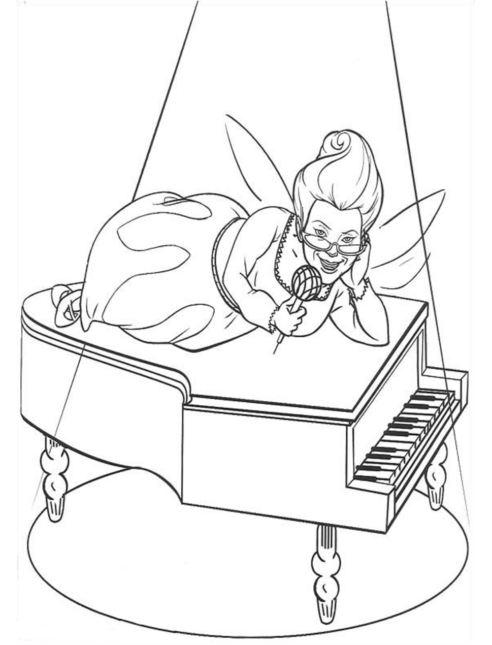 Fairy Godmother On Piano