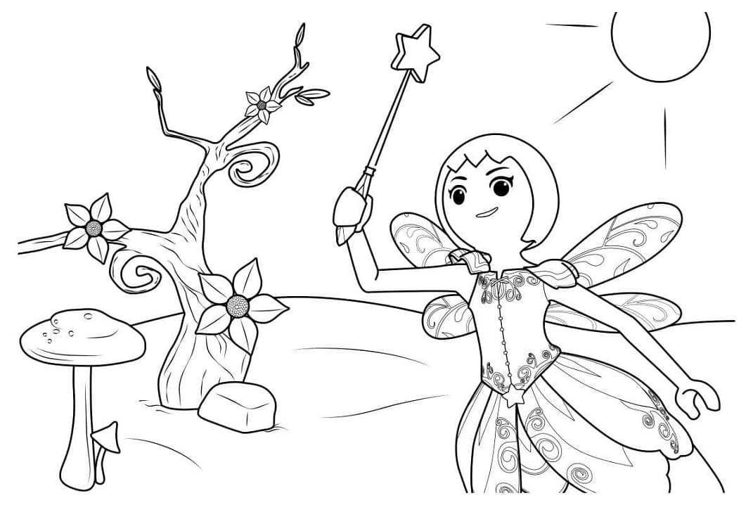 Fairy Playmobil Coloring Page