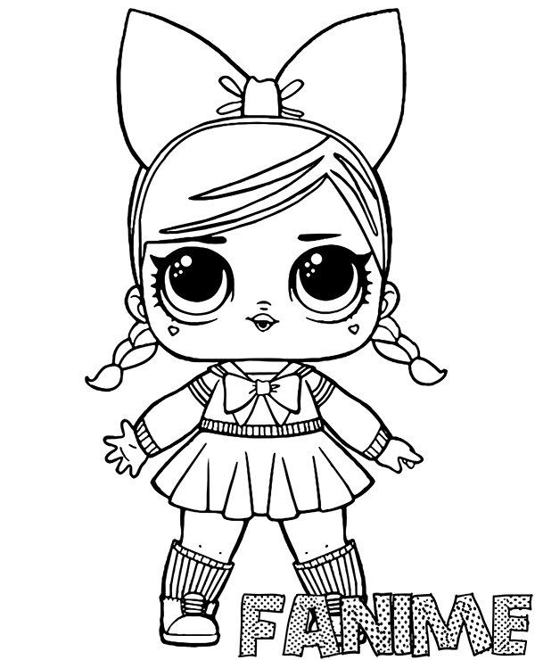 Fanime Lol Doll Coloring Page