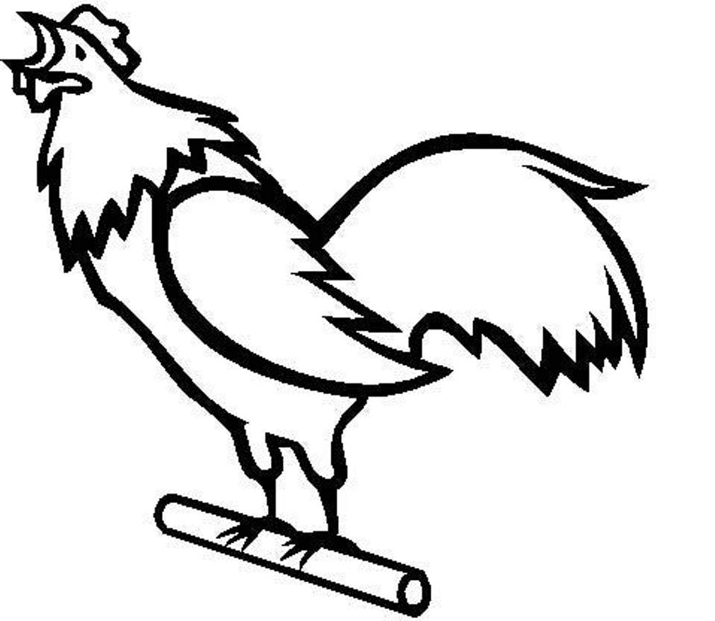 Farm Animal S Free Roostere1cc Coloring Page