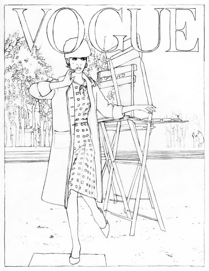 Fashion Magazine For Kids Coloring Page