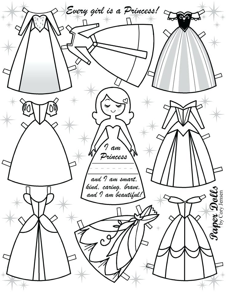 Fashion Paper Doll Template Clothes Coloring Page