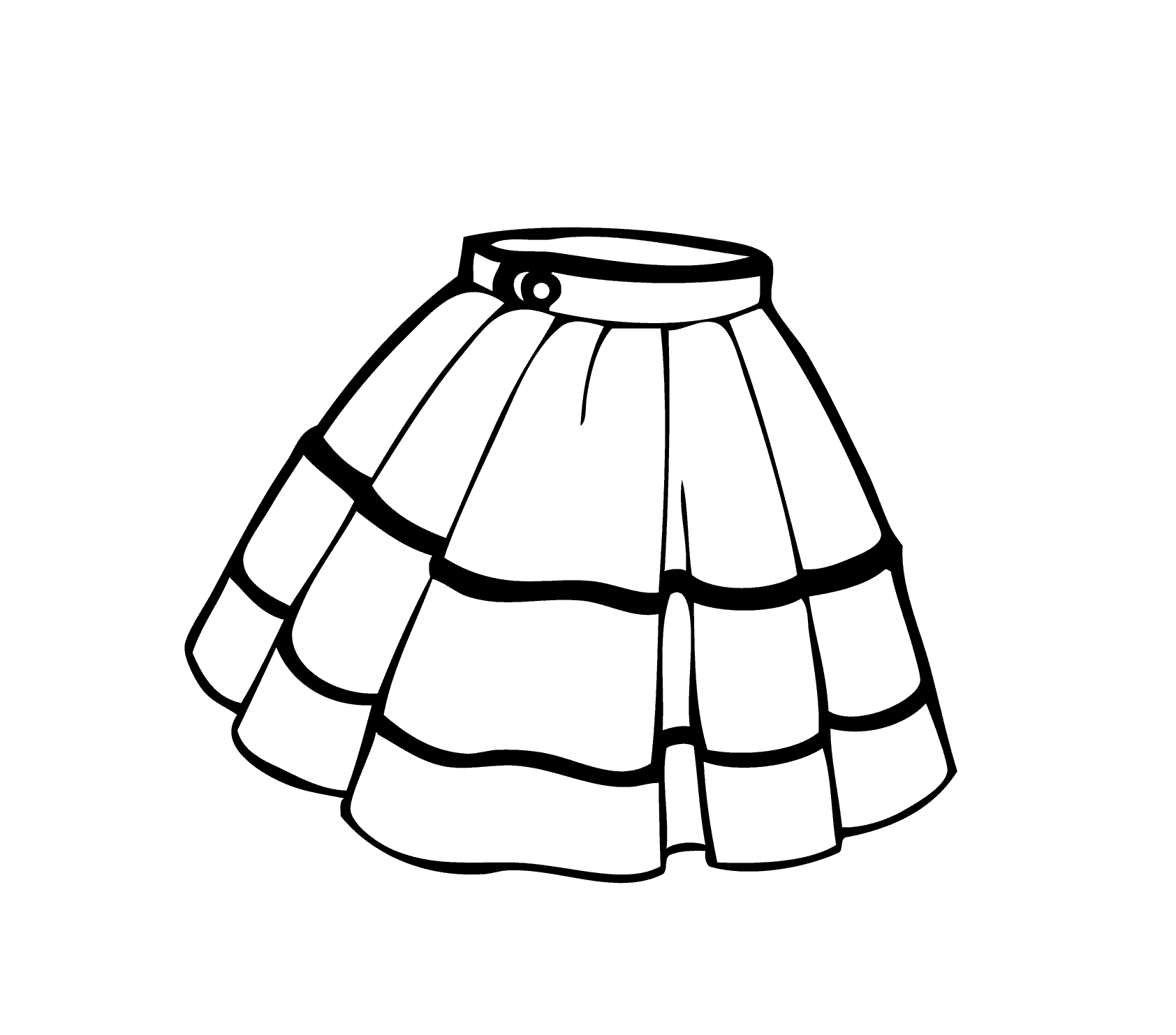 Fashion Skirt Coloring Page