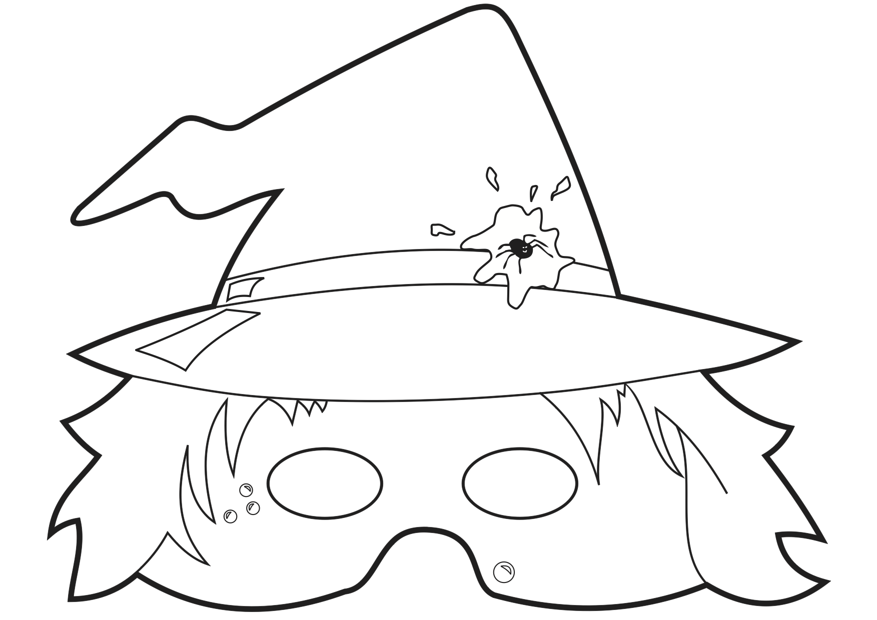 Favorite Halloween Mask Coloring Page