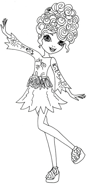 Featherly Ever After High Coloring Page