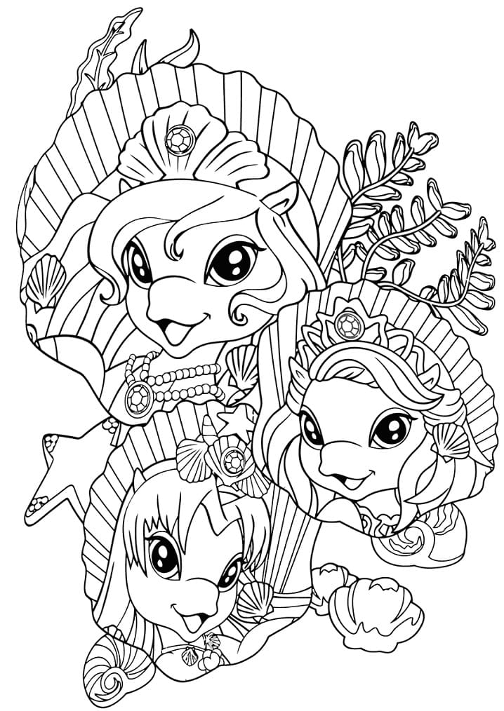 Filly Funtasia Characters Coloring Page