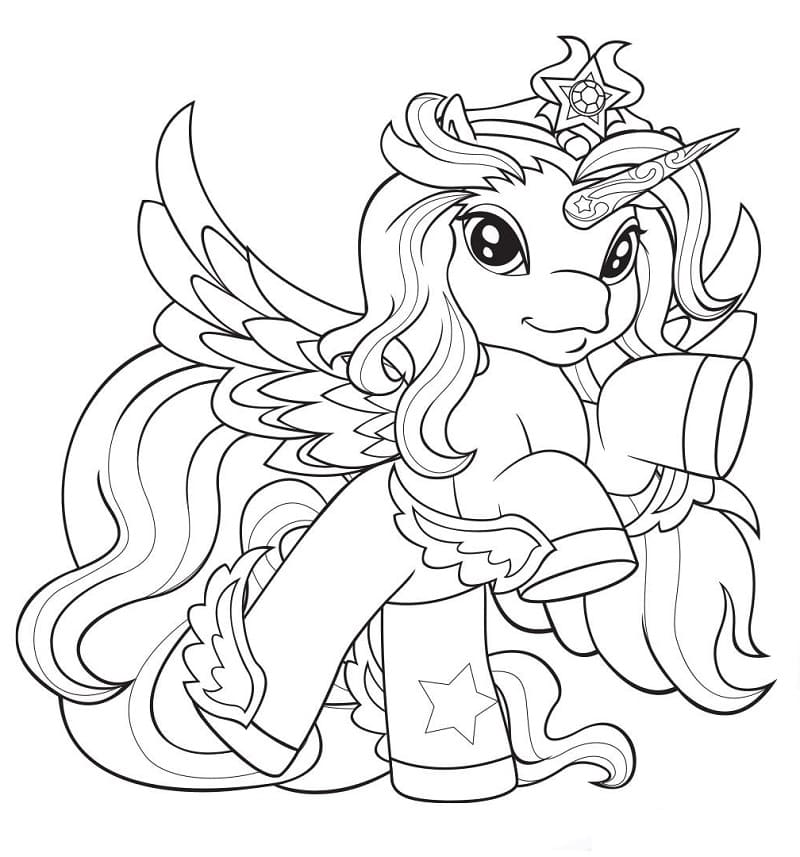 Filly Hermia Coloring Page