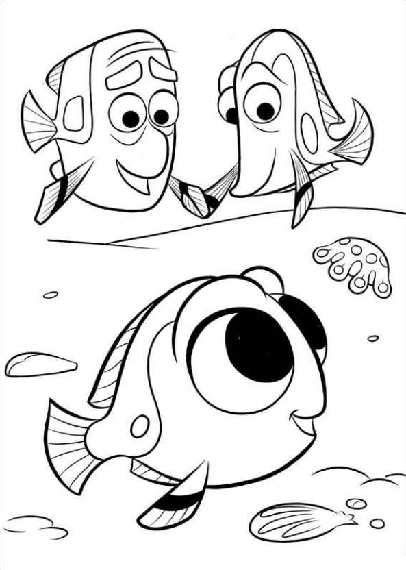 Finding Dory Free Coloring Page