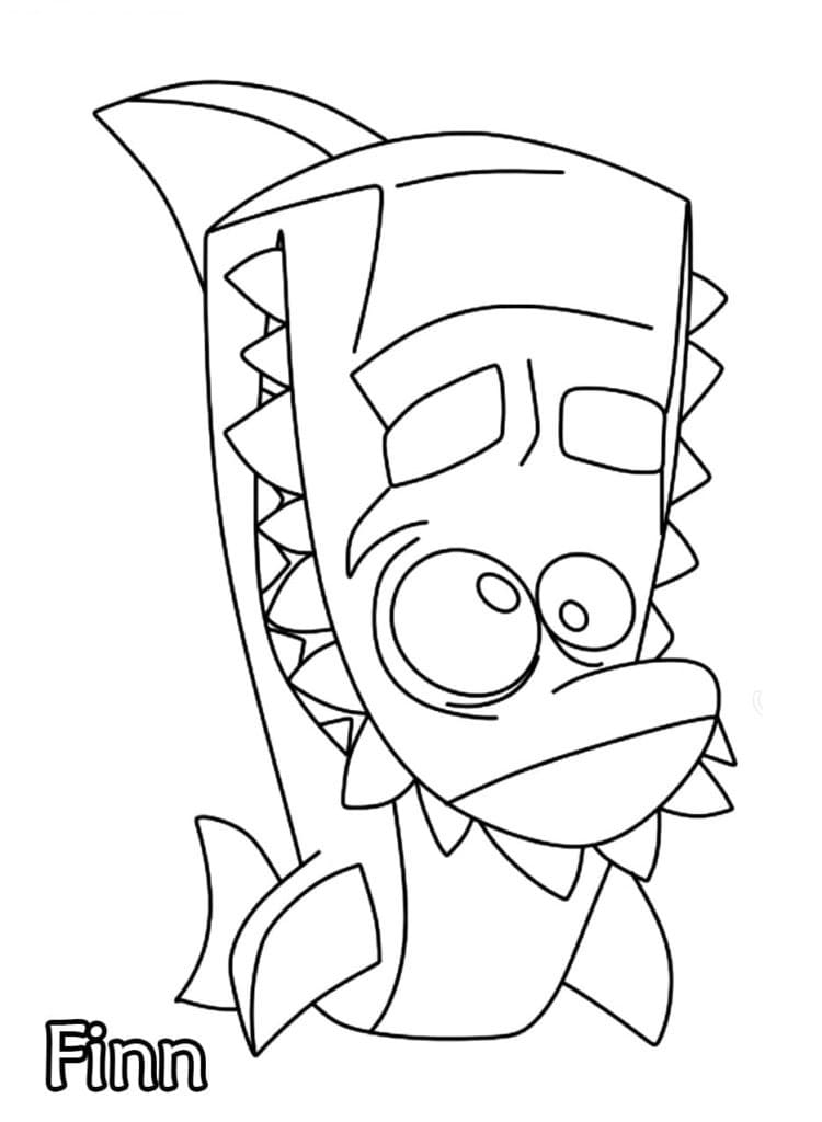 Finn Zooba Coloring Page