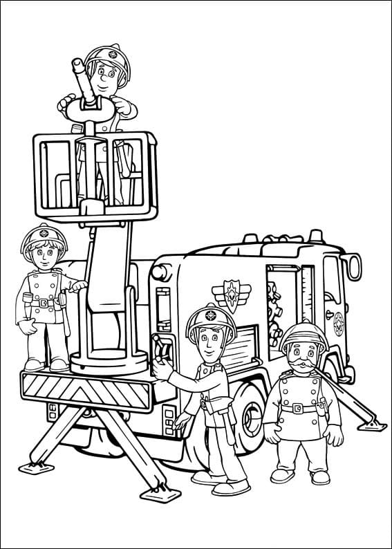 Fireman Sam 22 Coloring Page