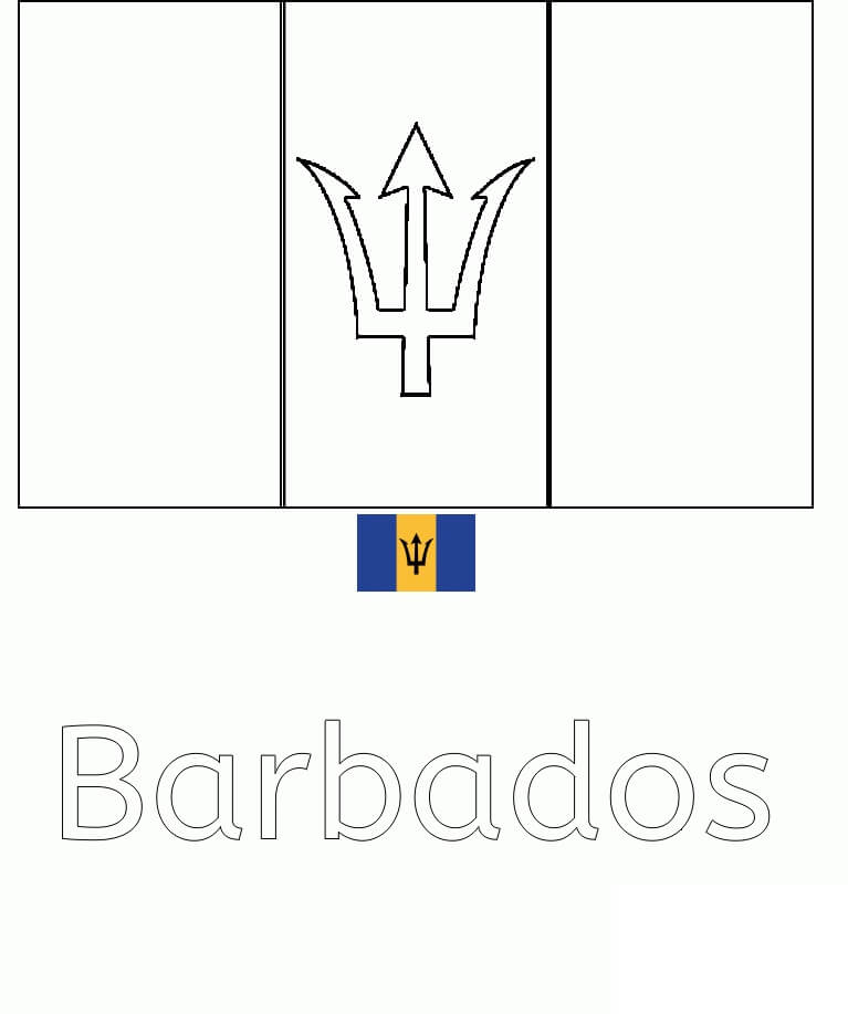 Flag of Barbados 2
