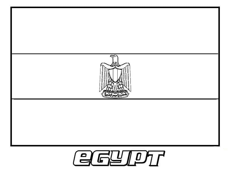Flag of Egypt Coloring Page