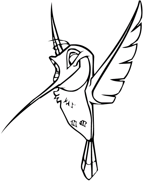 Flit Flying Coloring Page