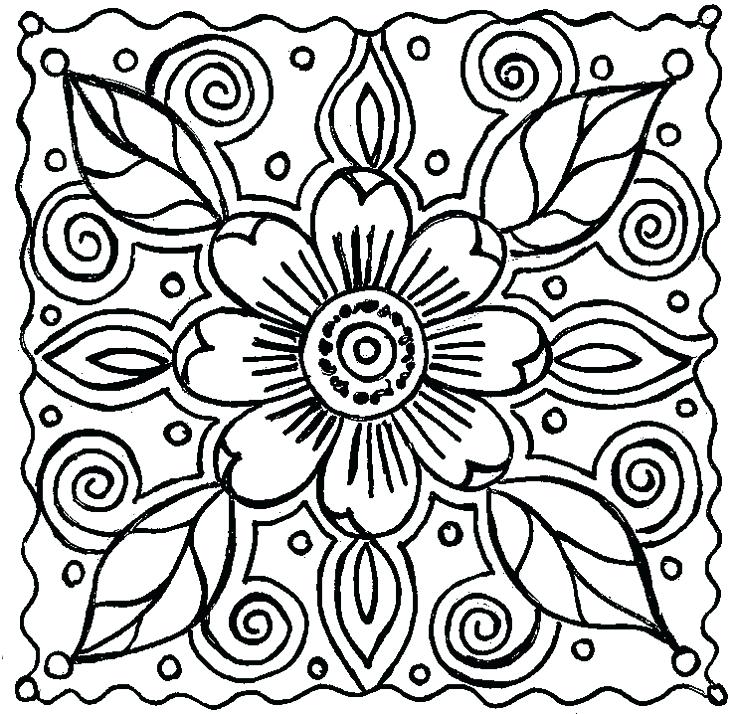 Flower for Spring Springs Coloring Page