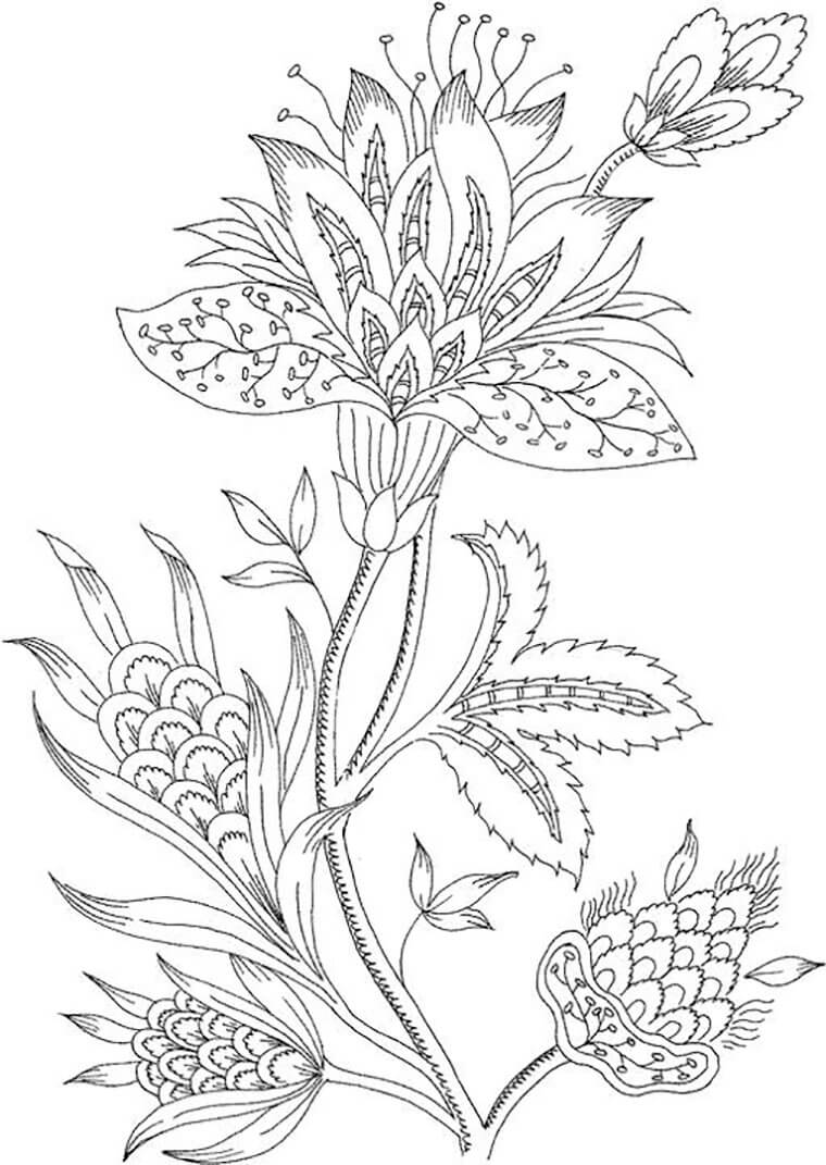 Flower Mindfulness 2 Cool Coloring Page