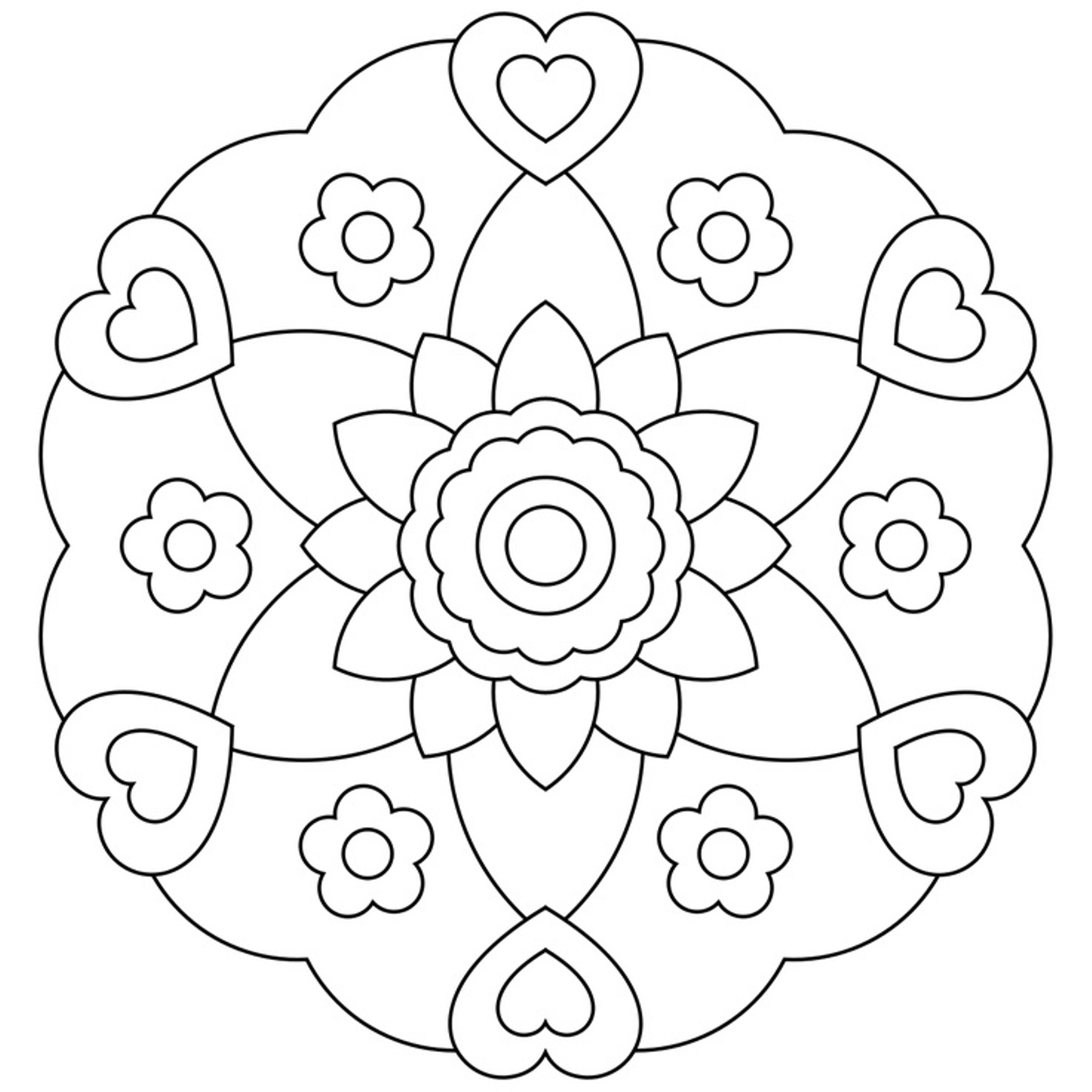 Flowerish Mandala Heart