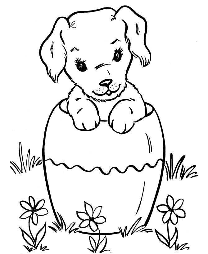 For Girls Dogsf771 Coloring Page
