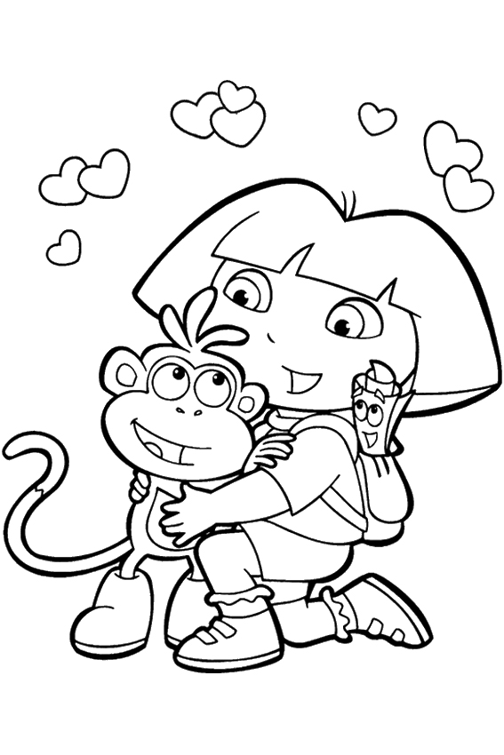 For Girls Dora And Friends790d Coloring Page