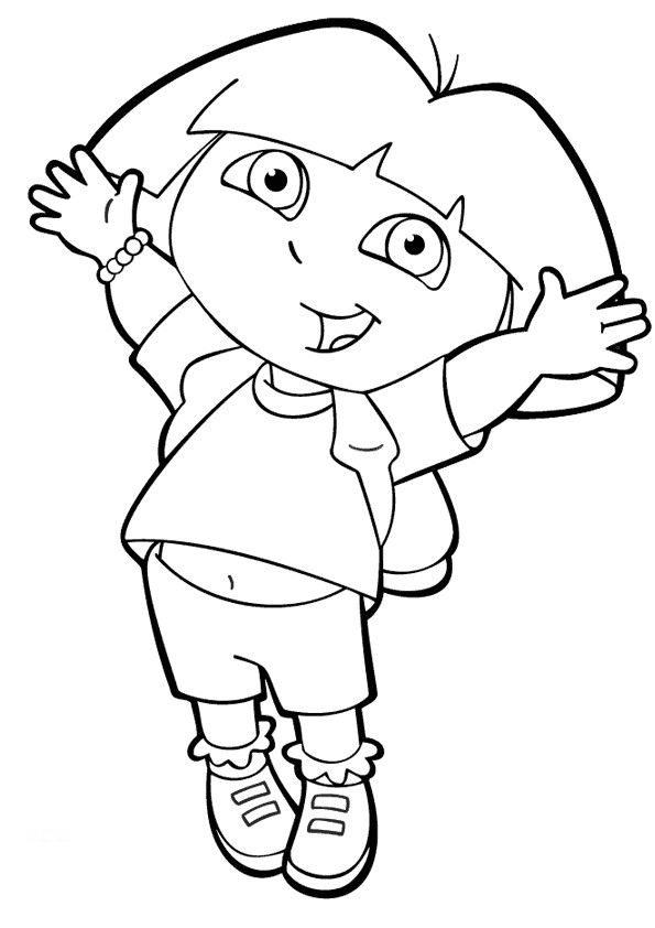 For Girls Dora The Explorercd21 Coloring Page