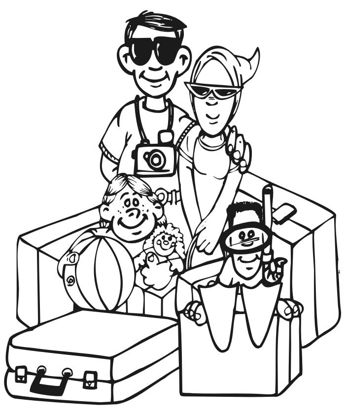 For Kids In The Summer Vacation2183 Coloring Page