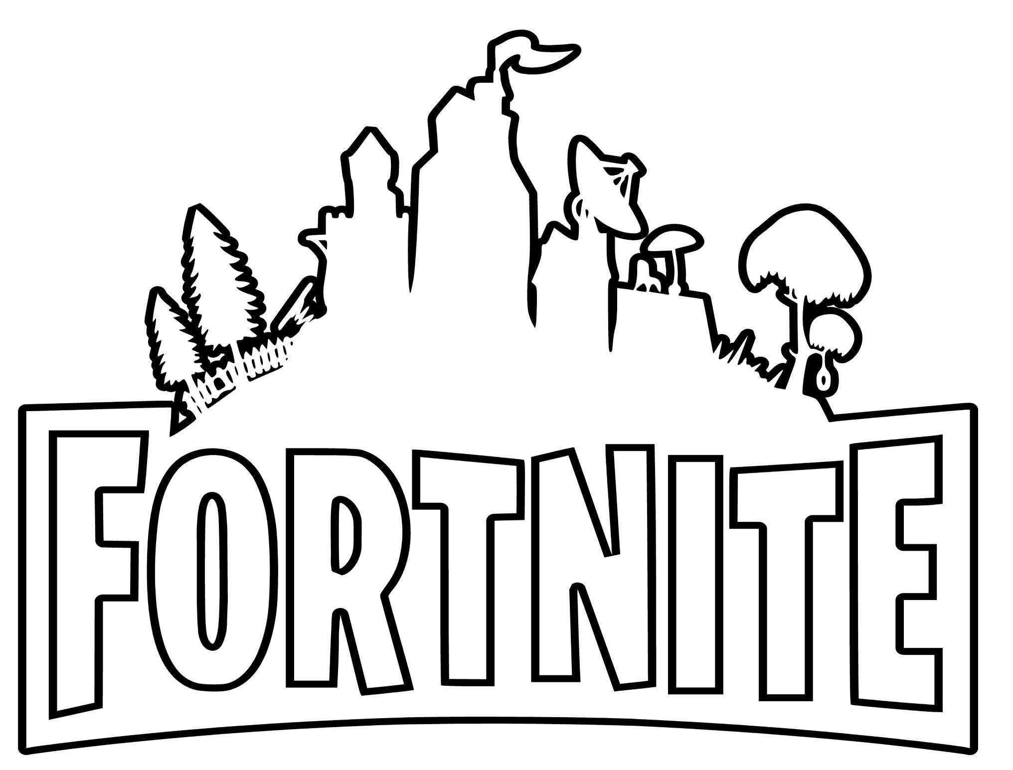 Fortnite Video Games Coloring Page
