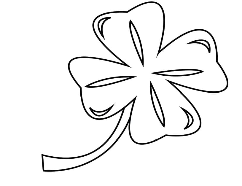 Four Leaf Clover 11 Coloring Page