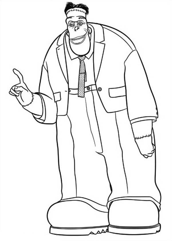 Frank Hotel Transylvanias Coloring Page