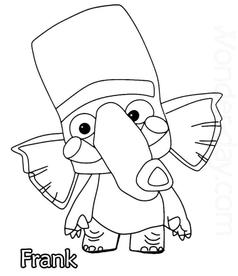 Frank Zooba Coloring Page