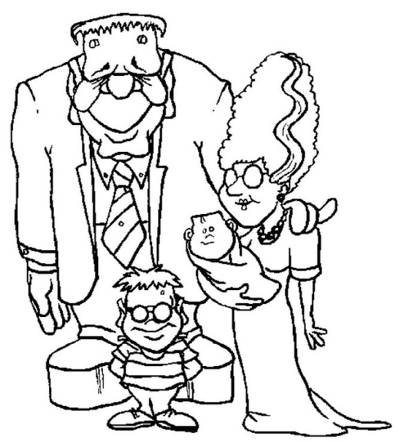 Frankenstein Halloween S Printable Kids Coloring Page