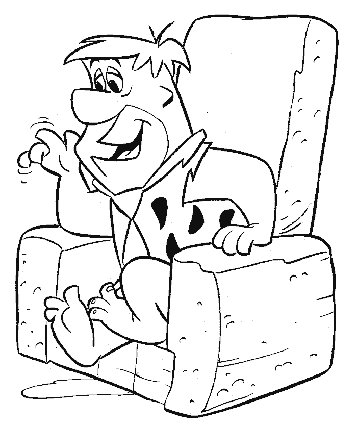 Fred Sitting On A Couch Flintstones Fb6d